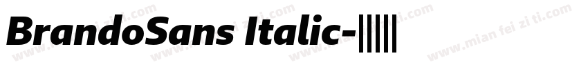 BrandoSans Italic字体转换